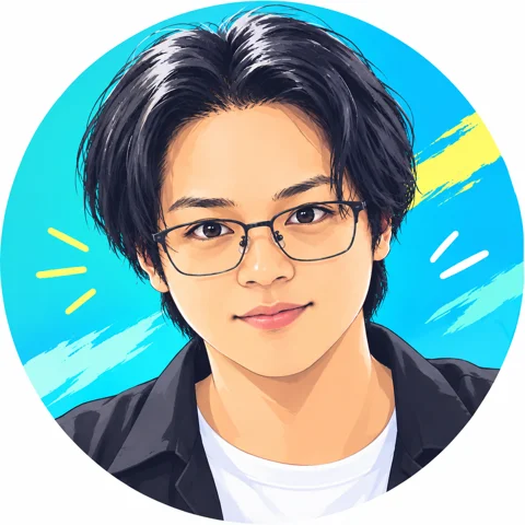 田島健一の似顔絵