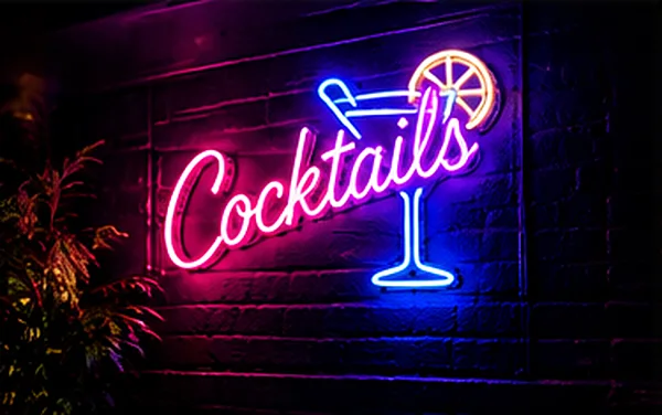 Cocktailsのネオンサイン
